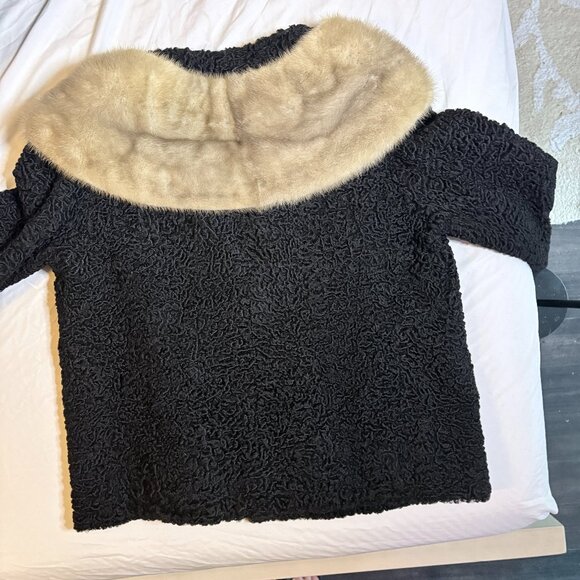 Vintage Persian Lamb Jacket w/ Fur Collar | Circa 1960 | Restyled Bomber - Picture 12 of 12